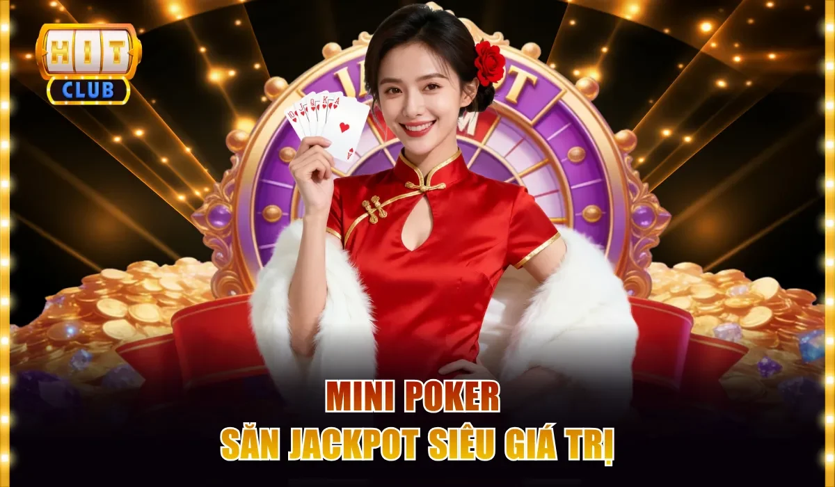Mini Poker Hitclub - Quay Bài Nhanh Thắng Đậm Lãi Khủng 2 Mini Poker săn jackpot siêu giá trị