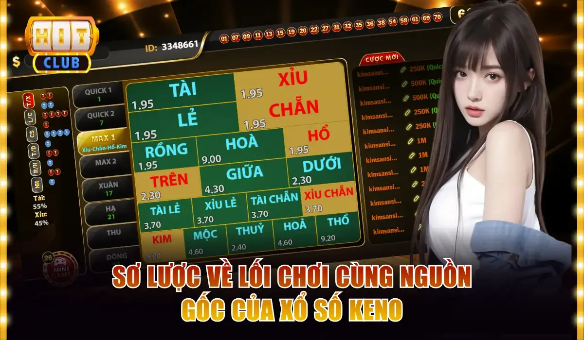 Sơ lược về lối chơi cùng nguồn gốc của xổ số Keno