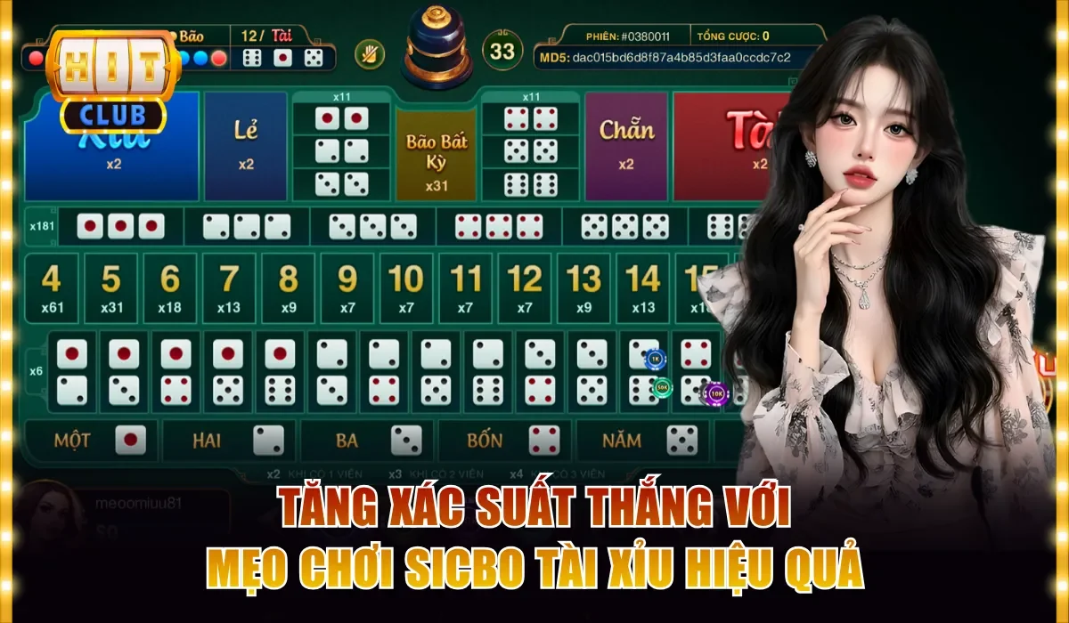 Tăng xác suất thắng với mẹo chơi sicbo tài xỉu hiệu quả